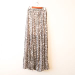 Hollister MAXI Paisley & Floral Print Skirt